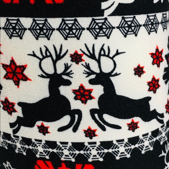 S/L NEW Girls Christmas Reindeer Leggings, Buttery Soft Yoga Pants - Picture 9 of 13